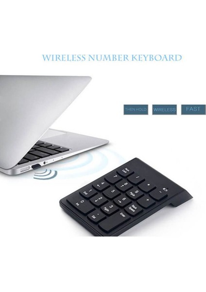 Mini Kablosuz Wireless 2.4 Ghz USB Numerik Klavye Numpad Keypad Sayısal Tuş Takımı