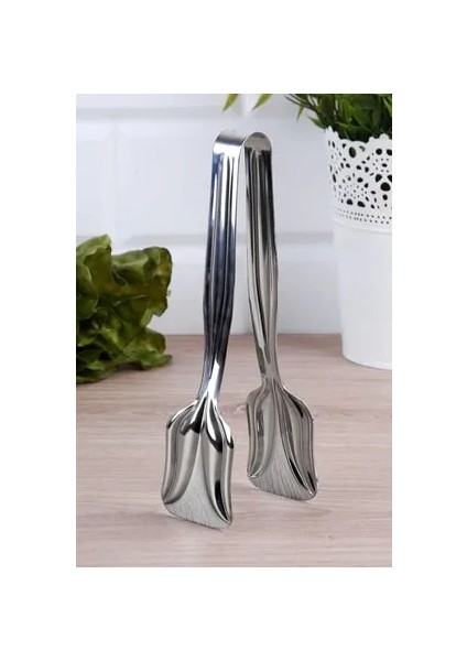 Lüks Pasta Börek Maşası Paslanmaz Çelik 21 cm