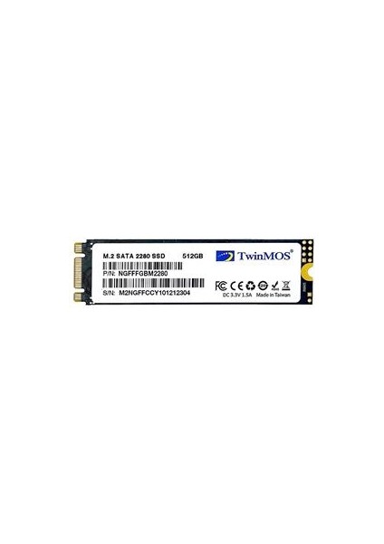 Twınmos 512 GB M.2 Sata SSD 580/550 (NGFFFGBM2280)