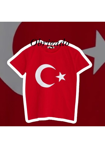 Bayrak Baskılı T-Shirt