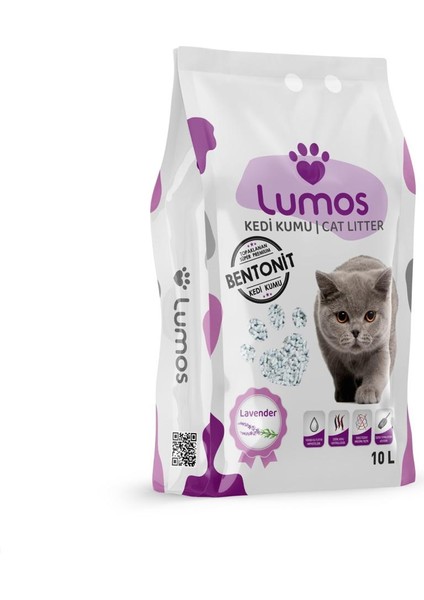 Bentonit Kedi Kumu Lavanta Kokulu 10LT