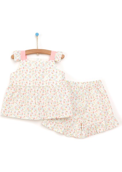 Colorful World Çiçekli Bluz-Şort Takım Kız Bebek