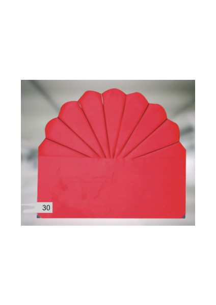 Başlık Alc Midye Model 90CM Baby Face Kumaş Modern Kapitone Kırmızı Renk El Yapımı modelleri