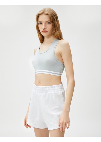 Crop Atlet U Yaka Ribana Detaylı modelleri