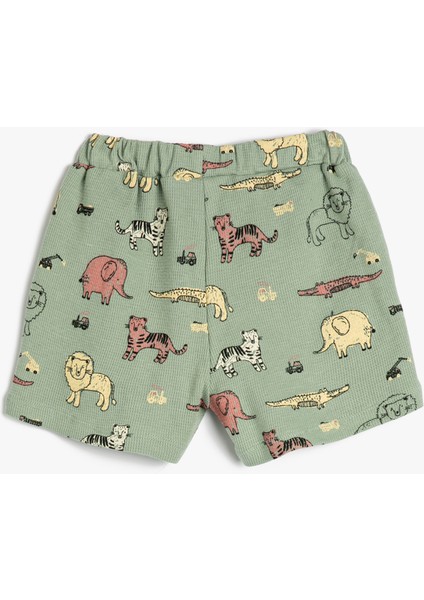 Şort Beli Lastikliı Cepli Dokulu Pamuklu fiyatları