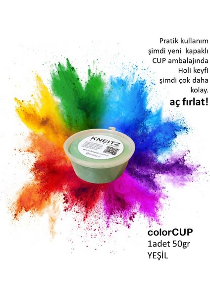 Colorfest Boyası Festival Boyası 50 gr Yeşil