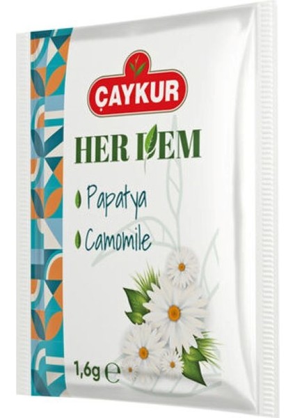 Herdem Papatya Çayı Süzme Poşet 16 gr X100