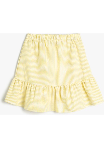 Mini Etek Fırfırlı Katlı Beli Lastikli fiyatları