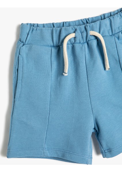 Şort Cepli Beli Bağlamalı Pamuklu modelleri