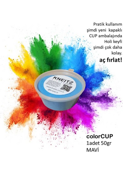 Colorfest Boyası Festival Boyası 50 gr Mavi