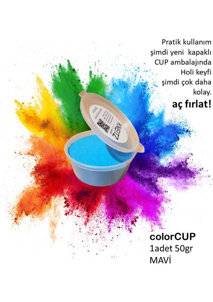 Colorfest Boyası Festival Boyası 50 gr Mavi