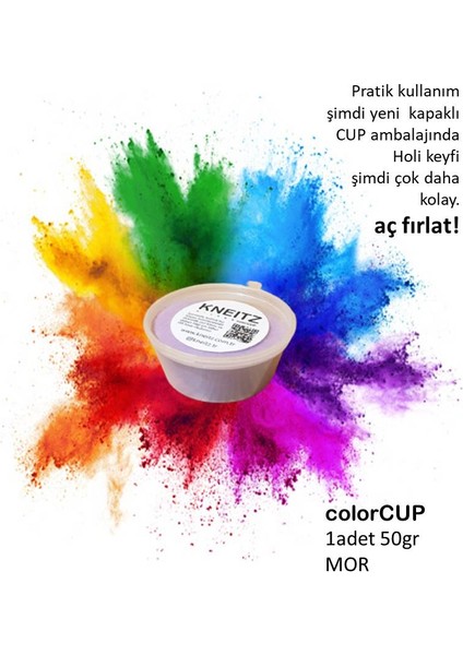 Colorfest Boyası Festival Boyası 50 gr Mor