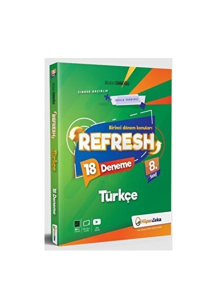 8. Sınıf Refresh Türkçe 18 Deneme - LGS 1. Dönem Konuları