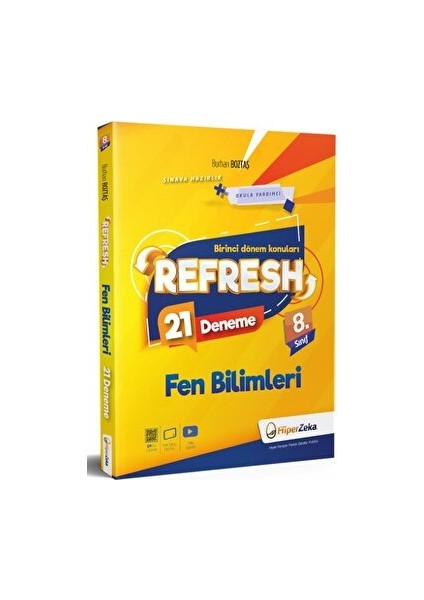 8. Sınıf Refresh Fen Bilimleri 21 Deneme - LGS 1. Dönem Konuları