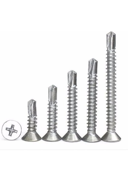 3,9X16 mm Yhb Sac Vidası Dayanıklı Matkap Uçlu Akıllı Vida 500 Adet
