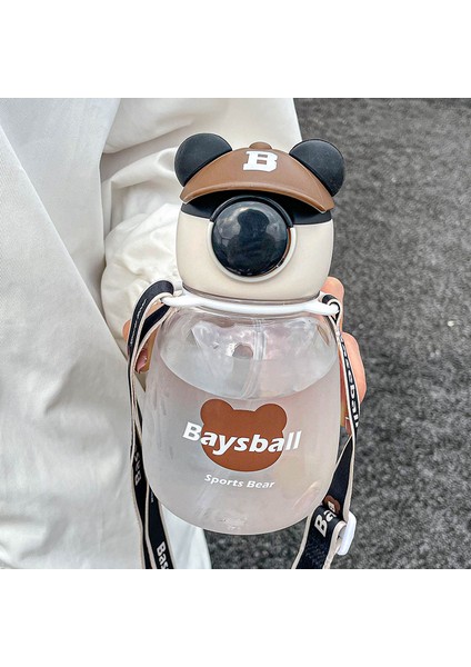 Student Outdoor Portatif Plastik Su Şişesi 650ML Pipetli ve Taşıyıcılı (Yurt Dışından) modelleri