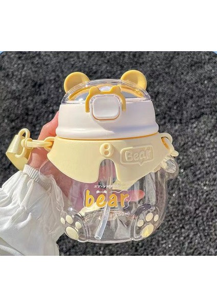 Açık Taşınabilir Saplı Plastik Su Şişesi 850ML, Samanlı ve Askılı (Yurt Dışından) modelleri