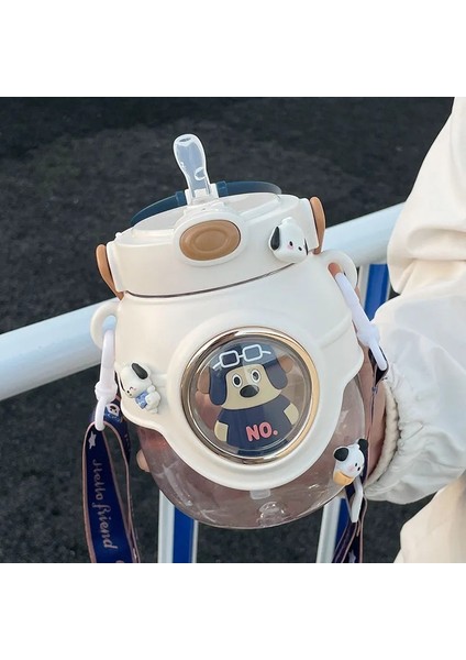 Student Outdoor Portatif Plastik Su Şişesi 1100ML Pipetli ve Taşıyıcılı (Yurt Dışından) modelleri