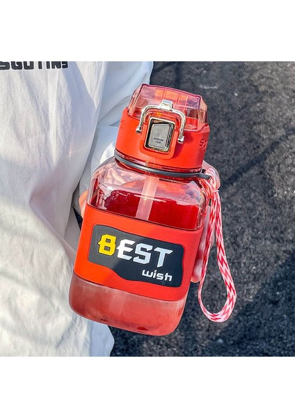 Outdoor Portatif Saplı Plastik Su Şişesi 850ML Pipetli (Yurt Dışından) fiyatları