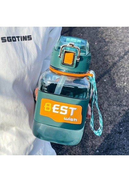 Outdoor Portatif Saplı Plastik Su Şişesi 850ML Pipetli (Yurt Dışından) fiyatları