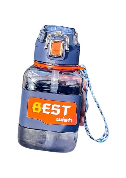 Outdoor Portatif Saplı Plastik Su Şişesi 850ML Pipetli (Yurt Dışından)