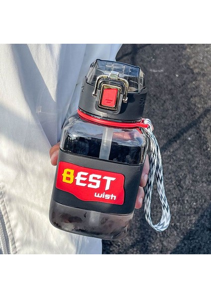 Outdoor Portatif Saplı Plastik Su Şişesi 850ML Pipetli (Yurt Dışından) fiyatları