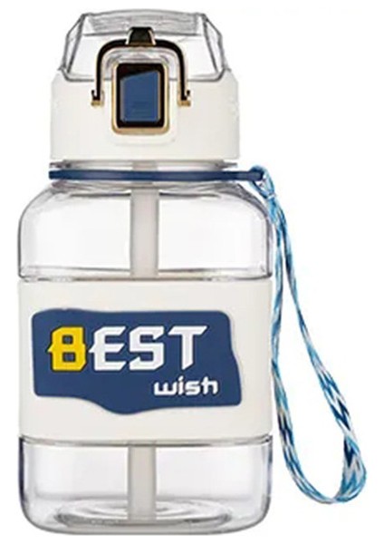 Outdoor Portatif Saplı Plastik Su Şişesi 850ML Pipetli (Yurt Dışından)