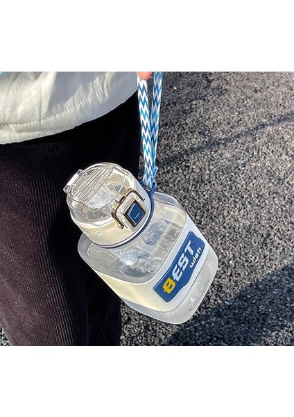 Outdoor Portatif Saplı Plastik Su Şişesi 850ML Pipetli (Yurt Dışından) fiyatları