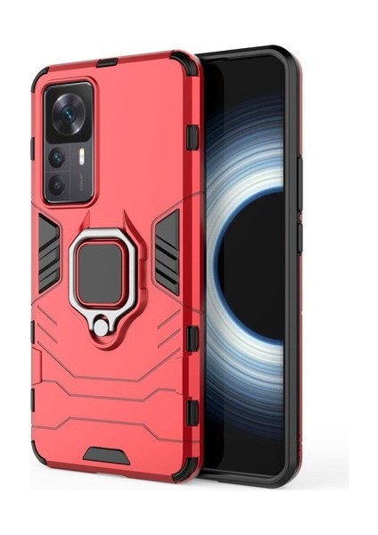 Xiaomi Mi 12T/12T Pro Için Telefon Kılıfı [düşmeye Karşı Koruma] Araba Manyetik Halka Tutuculu (Yurt Dışından)