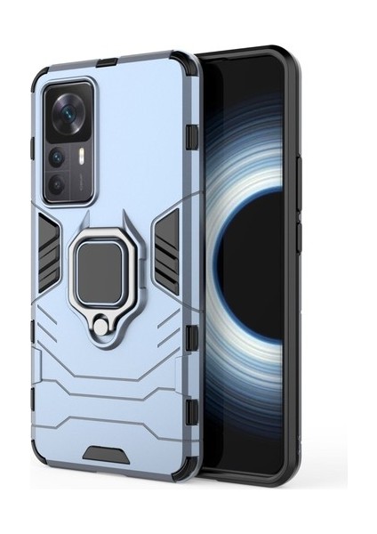 Xiaomi Mi 12T/12T Pro Için Telefon Kılıfı [düşmeye Karşı Koruma] Araba Manyetik Halka Tutuculu (Yurt Dışından)