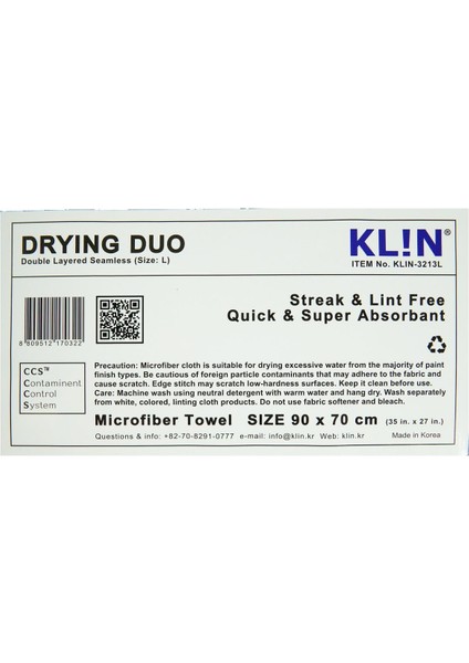 Klin Korea Drying Duo Navy Bez L 90X70 cm indirimleri