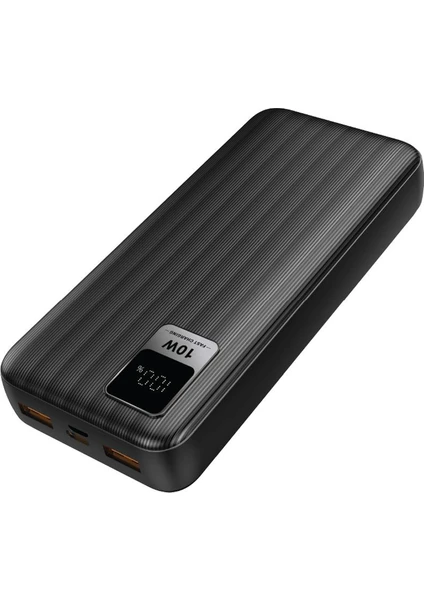 K52 20.000 Mah LED Göstergeli Powerbank Siyah - DCA0052