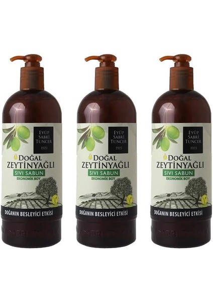 Doğal Zeytinyağlı Sıvı Sabun 750 ml Pet Şişe - 3 Adet