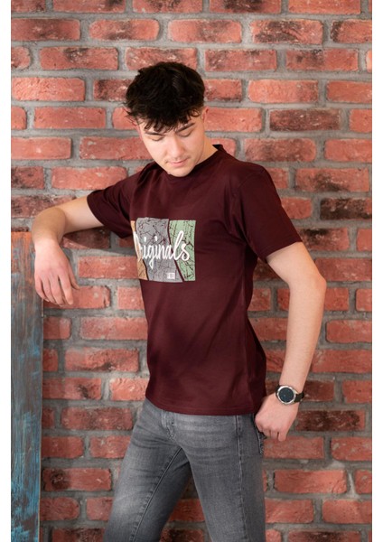 Fbı Jeans Desenli Slimfit Pamuklu Erkek T-Shirt indirimleri