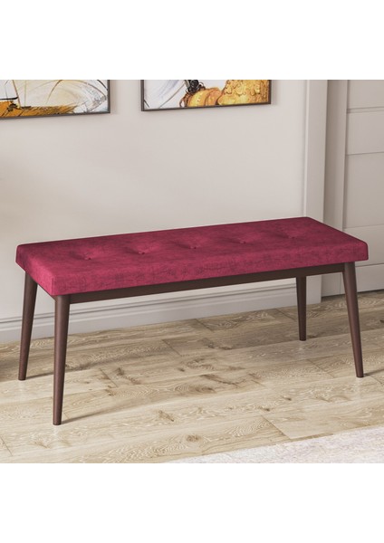 Concept Pir Serisi 80X130 Sabit Barok Ahşap Desen Mutfak Masa Takımı ve 4 Sandalye 1 Bench