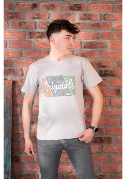 Fbı Jeans Desenli Slimfit Pamuklu Erkek T-Shirt modelleri