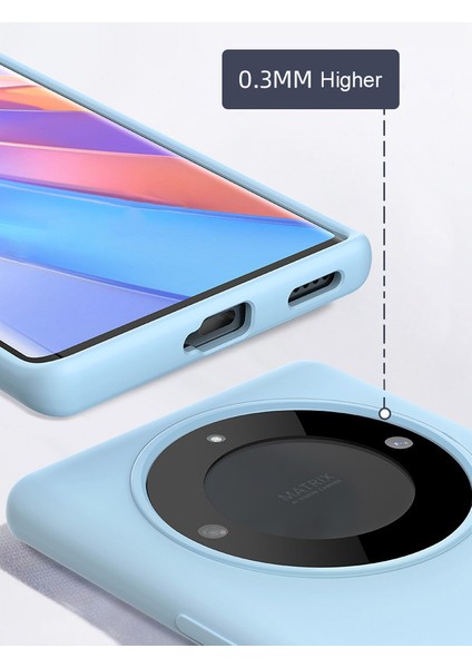 Onur Için X9A 5g Muhafaza Sıvı Silika Jel Sert Telefon Kılıfı Kapak (Yurt Dışından)