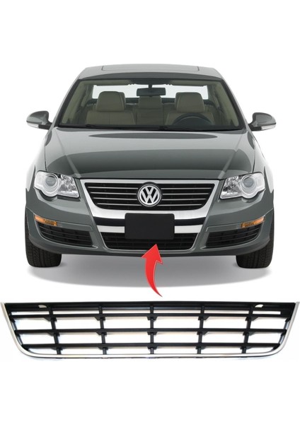 Vw Passat B6 Orta Izgara Nikelajlı 2006-2011 3C0853671C