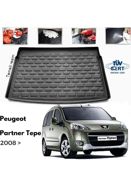 Peugeot Partner Tepee Bagaj Havuzu Paspası