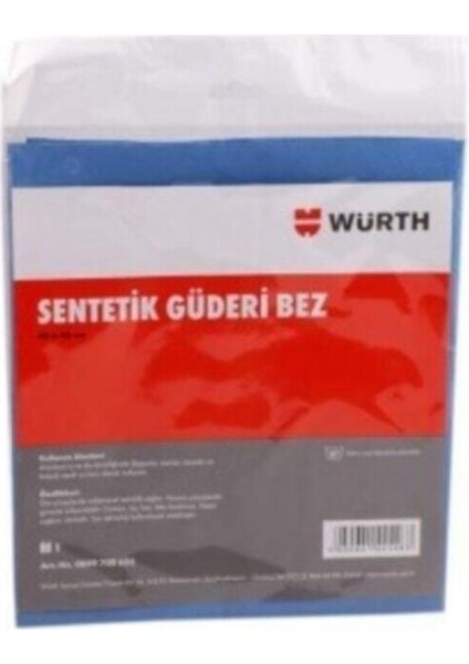38X60 cm Sentetik Güderi Bez Mavi 130 gr 4 Adet fiyatları
