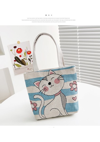 Etnik Retro Nakış Hayvan Desen Kanvas Çanta Öğle Yemeği Çantası (Yurt Dışından) fiyatları