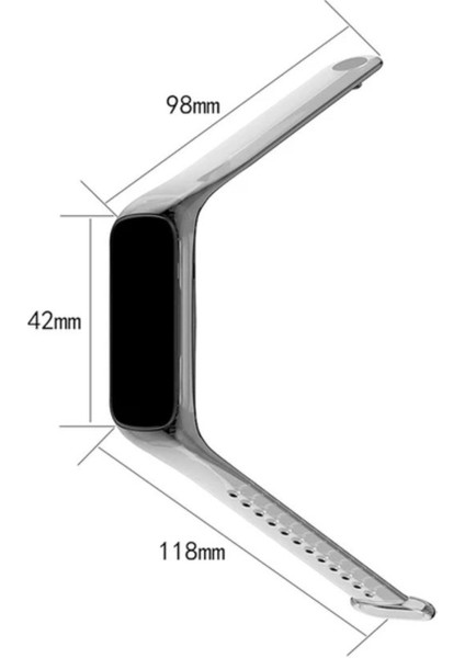 Samsung Galaxy Fit 2 R220 Transparan Şeffaf Silikon Kordon Kayış fırsatları