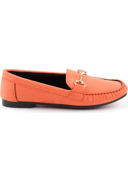 Nar Çiçeği Süet  Kadın Loafer Ayakkabı K01542167302