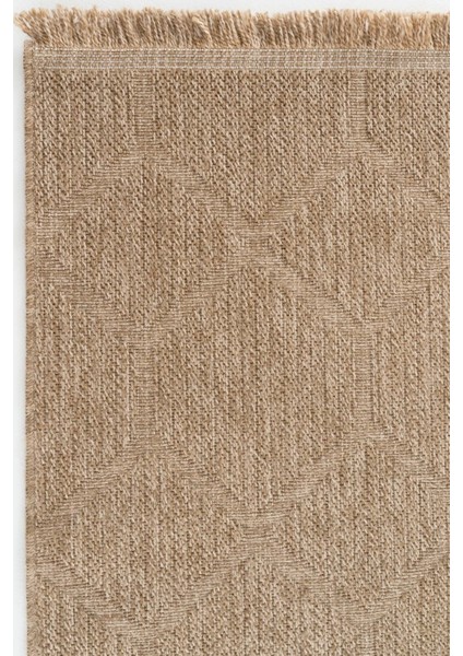 Bej Jüt Kilim - Doğal ve Şık Salon Halısı - Hoom Rugs India 669