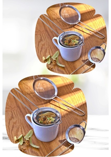 Çay Süzgeci Paslanmaz Metal Çay Süzgeci Bitki Çayı Demleme Süzgeç Çok Amaçlı 3 Lü Set modelleri
