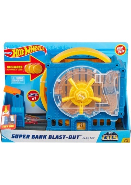 Hot Wheels Tekerlekli Yarış Dünyası Oyun Seti - Bankadan Kaçış Heyecanı GBF96