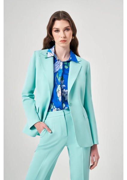 Basic Klasik Mint Ceket modelleri