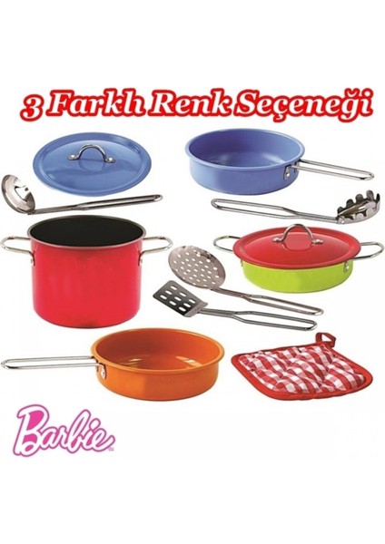 Tencere Seti Renkli Metal 11 Parça