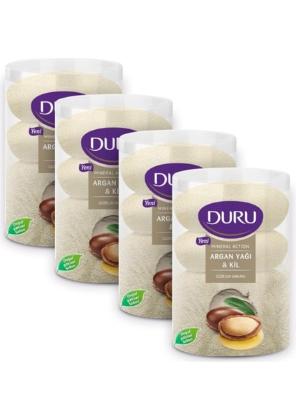 Argan Yağ &kil Güzellik Sabunu 440 gr Lık X4 Kutu Duru Sabun