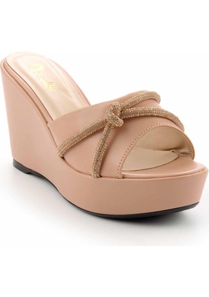 Nude Lame Taşlı Kadın Terlik K04666012409 modelleri
